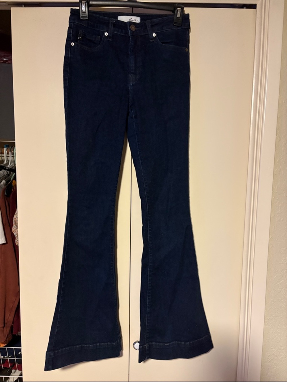 KanCan Dark Indigo Flare Jeans in Juniors 5/26